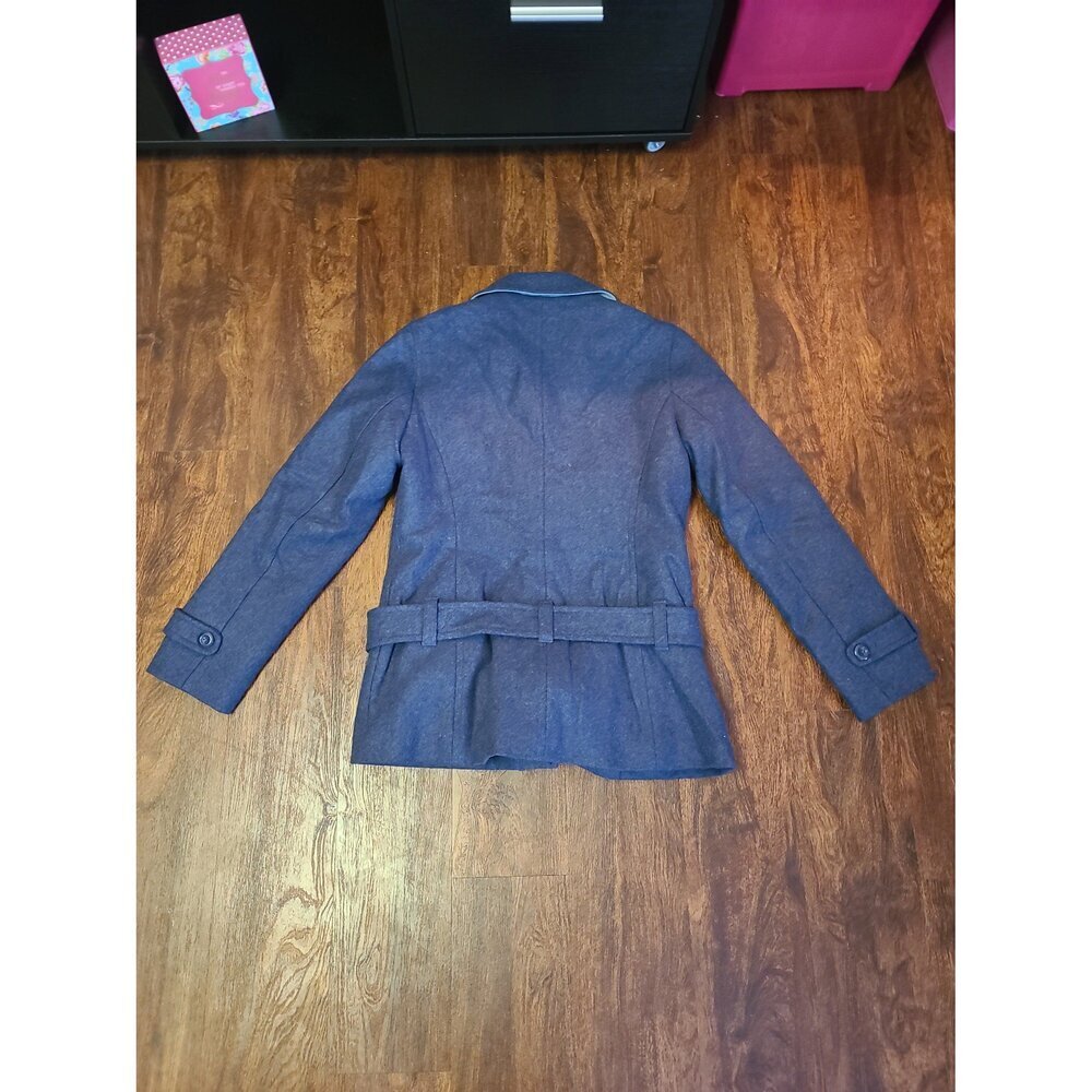 Delia's Navy Wool Coat‎ size Large - Picture 4 of 4